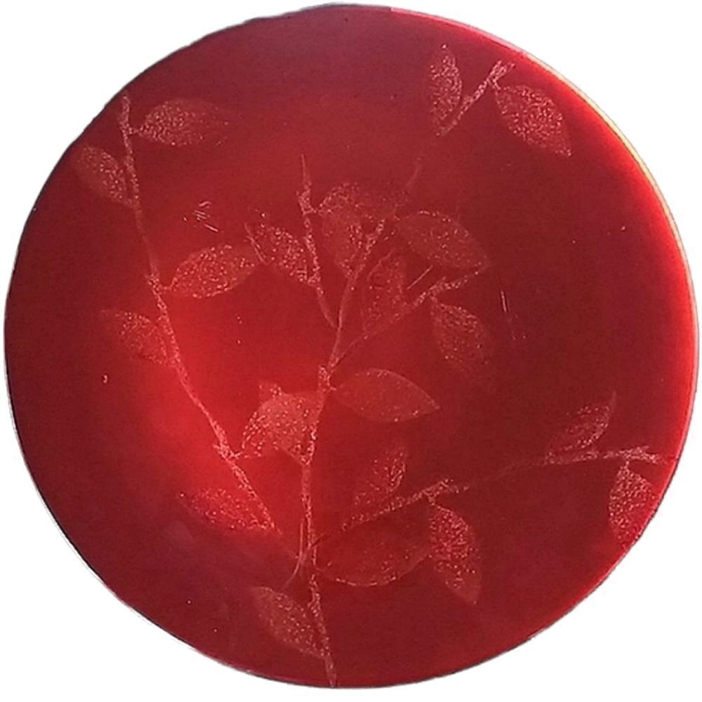 Crate&Barrel Vintage Festive Red Mercury Glass Platter 13" Diameter
